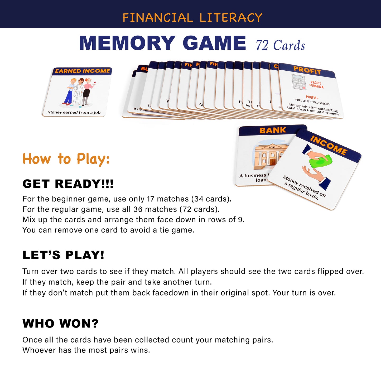 Financial Literacy Memory Game