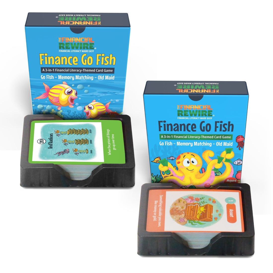 Introducing Finance Go Fish: A 3-in-1 Financial Literacy Theme Card Game for Kids