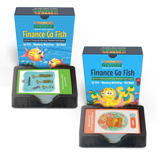 Introducing Finance Go Fish: A 3-in-1 Financial Literacy Theme Card Game for Kids