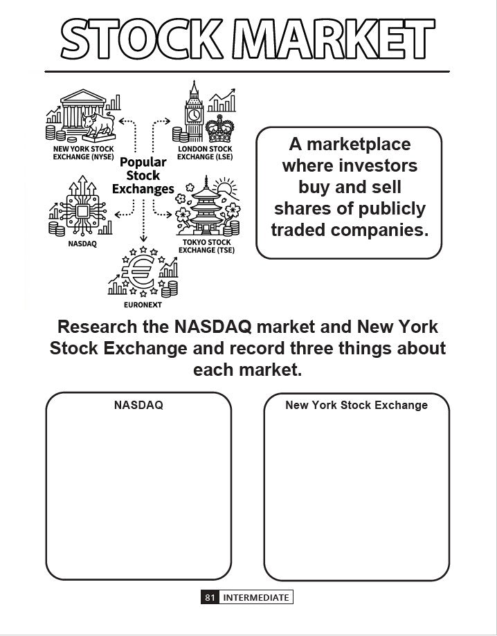 Activity Book: 100 Financial Literacy Words and Terms Every Child Should Know_Gen3