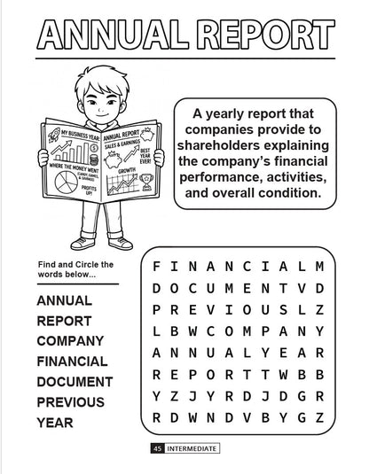 Activity Book: 100 Financial Literacy Words and Terms Every Child Should Know_Gen3
