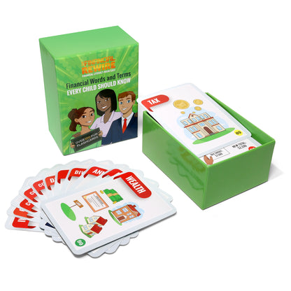 100 Financial Literacy Words and Terms Every Child Should Know Deluxe Flashcard Set