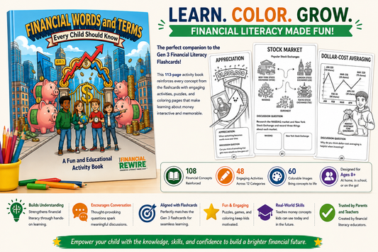Financial Literacy Activity Workbook _ 100 Financial Literacy Words and Terms Every Child Should Know _Gen 3 Latest Version