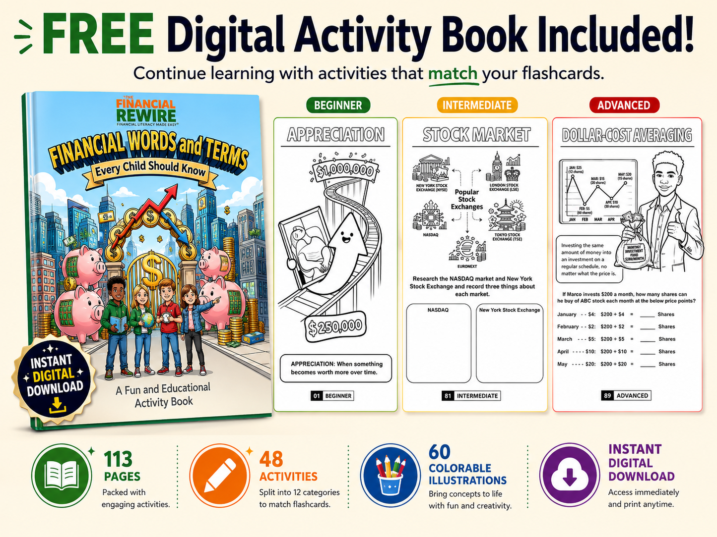 100 Financial Literacy Words and Terms Every Child Should Know _Gen 3 Latest Version