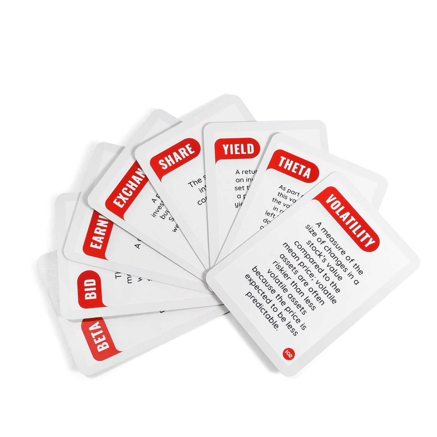 Clearance: 100 Stock Trading Words & Terms Every Investor Should Know Deluxe Flashcard Set_1st Gen