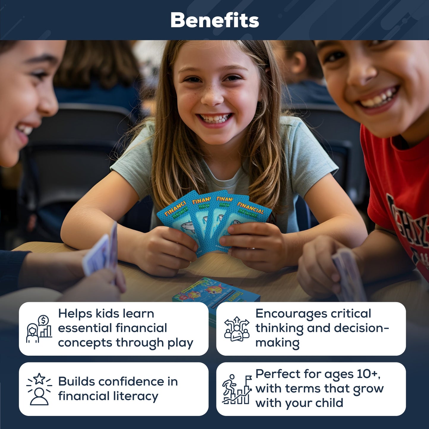 Finance Go Fish – 3-in-1 Financial Literacy Card Game for Kids –(Intermediate to Advanced Terms) Go Fish, Memory, and Old Maid – Includes Card Holder & Digital Coloring Book – Fun Educational Game for Ages 10+