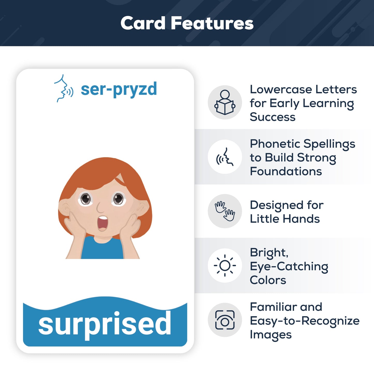 First Steps Learning Flashcards – 76 Cards for Toddlers & Kids – Letters, Numbers, Colors, Shapes & Emotions – Early Learning Tool for Ages 3+