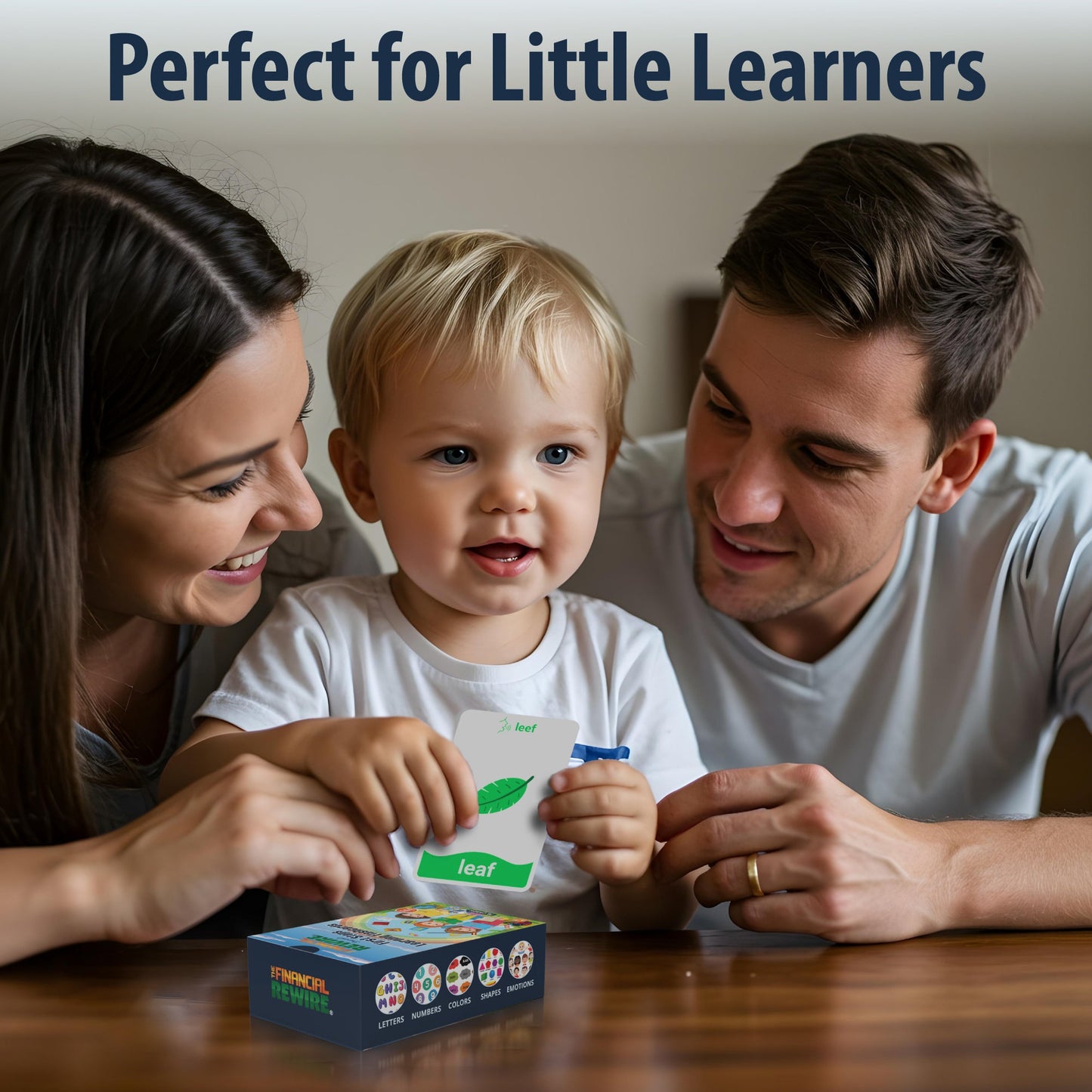 First Steps Learning Flashcards – 76 Cards for Toddlers & Kids – Letters, Numbers, Colors, Shapes & Emotions – Early Learning Tool for Ages 3+