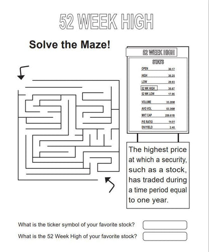 Printable Activity Book: 100 Financial Literacy Words and Terms Every Child Should Know - 113 Pages